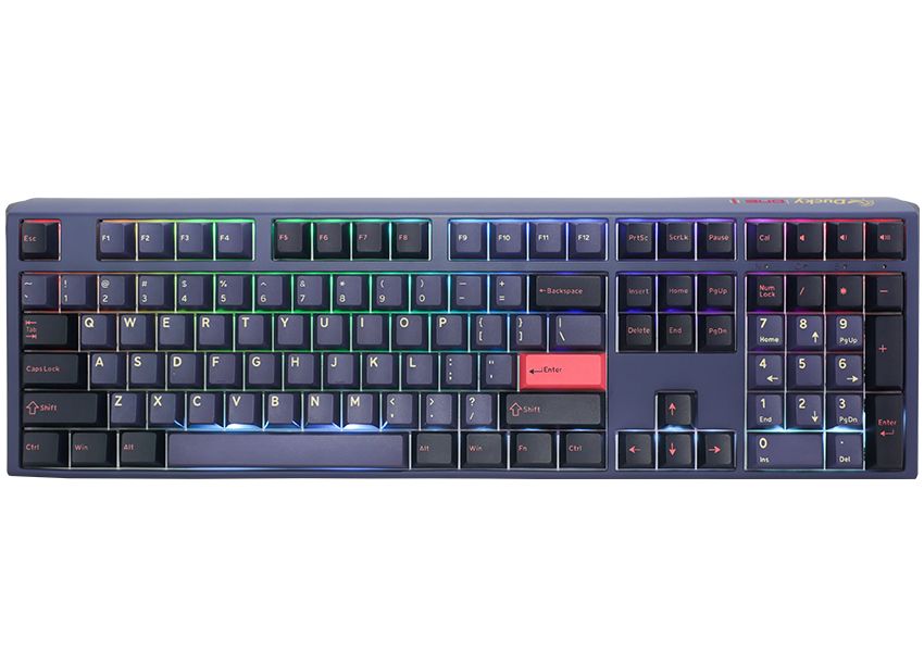 Ducky One 3 - Gaming Toetsenbord - Cherry MX Red - Blauw - RGB LED - USB