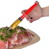Orion Seringue à marinade - Acier inoxydable - 45ml