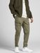 Jack & Jones 12194246 Groen Cargo Broek Heren Maat 33/30 Katoen Elastaan