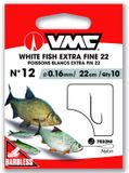 VMC Witvis Extra Fijn Barbless Gemonteerde Onderlijnen - 22cm - nylon