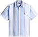 Tommy Hilfiger Tommy Jeans TJM Rlx Stripe Ss Sh Overhemd Blauw L