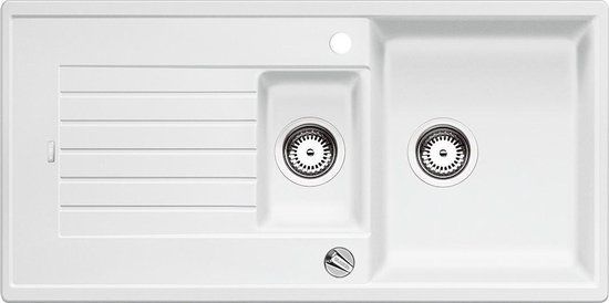Blanco Zia 6S SGR - Spoelbak - Wit - 100 cm