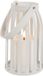 Countryfield windlicht LED kaars Leon S wit landelijke sfeer 12x12x20cm