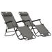 VidaXL Fauteuil de jardin en polyester gris