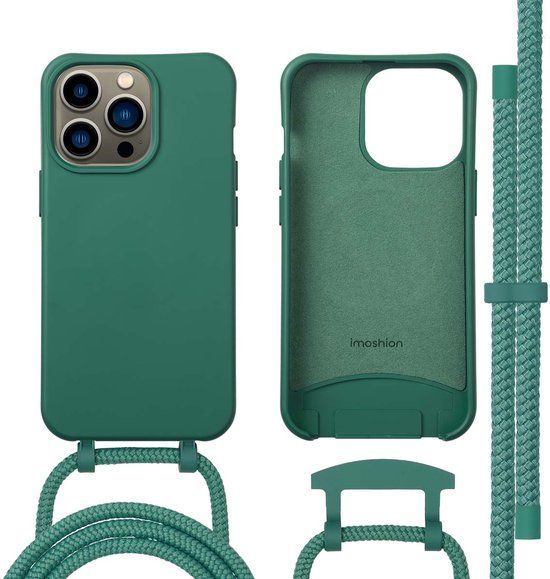 imoshion Color Backcover met afneembaar koord met MagSafe voor de Apple iPhone 13 Pro - Donkergroen