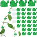 Sans marque Clips pour plantes forme d'escargot - Supports pour plantes grimpantes - Organiser les plantes - Conception auto-adhésive - 3,5 cm Longueur - Vert