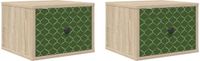 vidaXL Wandkastje GELEEN 2 stuks Sonoma Eiken 36 x 33 x 25 cm