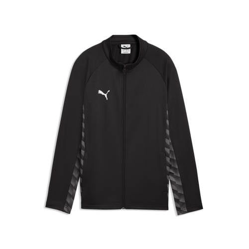 Puma Junior voetbaltrainingsjack zwart