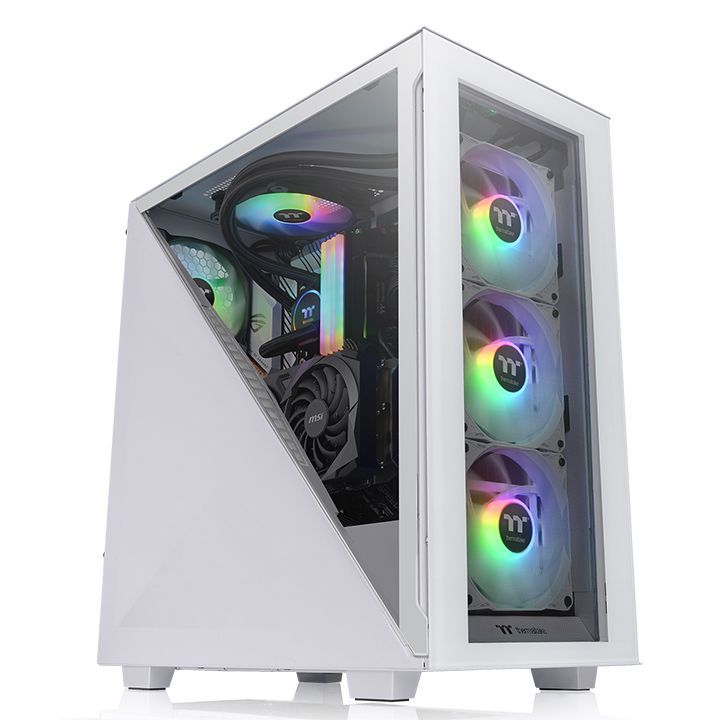 Thermaltake Divider 300 TG Snow ARGB - PC Case - White