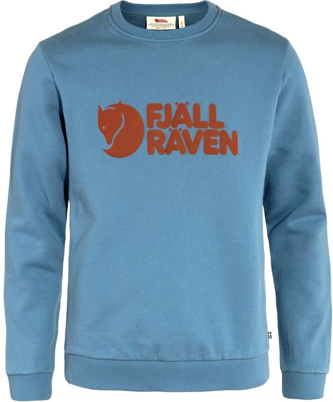 Fjällräven Logo Trui Heren - blauw XXL