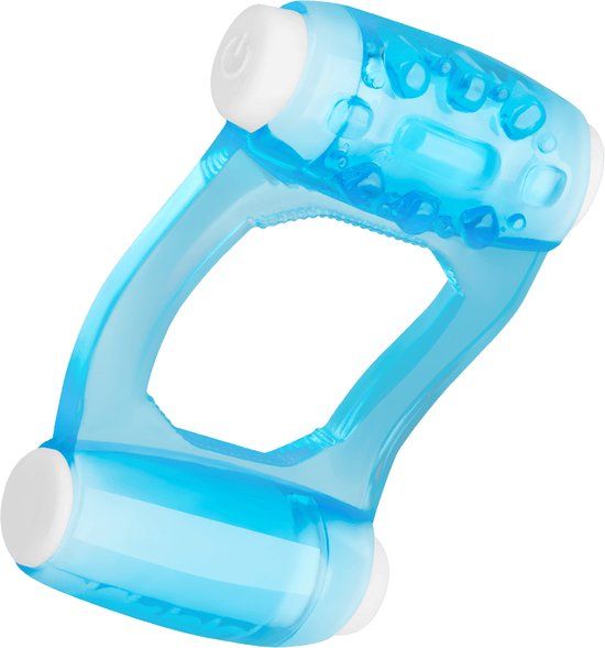 EIS, Penisring, Smalle Penisring incl. Vibro-Bullet, Blauw, Siliconen, Waterdicht