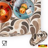 ANRO Tafelkleed Beige druppels 300x140cm Rechte rand Afwasbaar Waterafstotend Binnen & Buiten