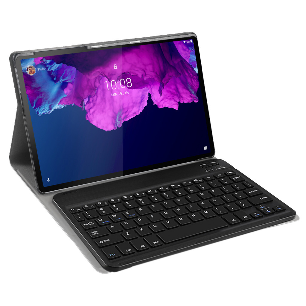 Just in Case Lenovo Tab P11 Premium Toetsenbord Hoes QWERTY Zwart