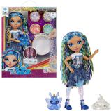 MGA Rainbow High Rainbow Shimmers met slijm-modepop - Skyler (blauw)