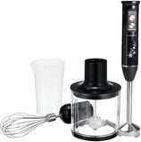 Sokany Staafmixer 600W 4-in-1 met Hakmolen en Garde, Grijs