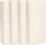 Gerimport Luchtbevochtigers/waterverdampers radiator - 6x stuks - wit - aardewerk - L7,5 x H17,5