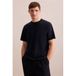 Seidensticker regular T-shirt donkerblauw