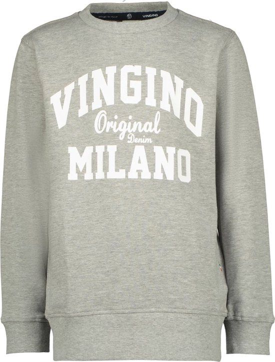 Vingino Jongens sweater - Grijs - Maat 140