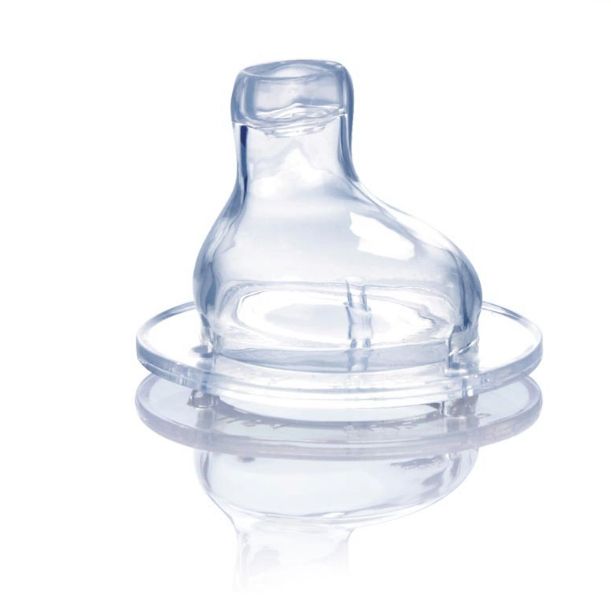 Nuby ID1538 Flesspeen Silicone Transparant 6 Stuks