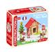 Jeujura De kerstman hut - 60 delen - Bouwspellen in kartonnen koffer