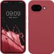 kwmobile hoesje geschikt voor Google Pixel 10a - Hoesje met siliconen coating - Smartphone case in donkerroze