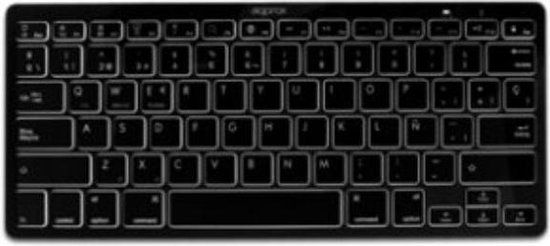 approx! APPKBBT02B Bluetooth QWERTY Spaans Zwart