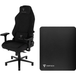 Vortech Prestige Plus Gamestoel Zwart + Vortech Vloermat Zwart