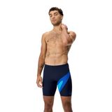 Speedo Hyperboom Zwemjammer Heren Marine/Blauw Colorblock Unisex Volwassenen Regular Fit 53% Gerecycled Polyester