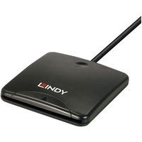 Lindy - SMART chip card reader - USB 2.0 - zwart