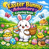 Easter Bunny Adventure Coloring Book