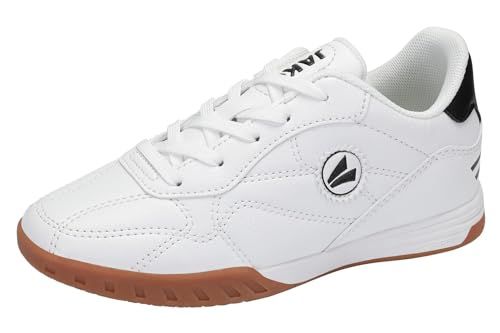 JAKO J-si Signature Indoor veldschoenen, uniseks, kinderen, Wit Jet Zwart, 30 EU