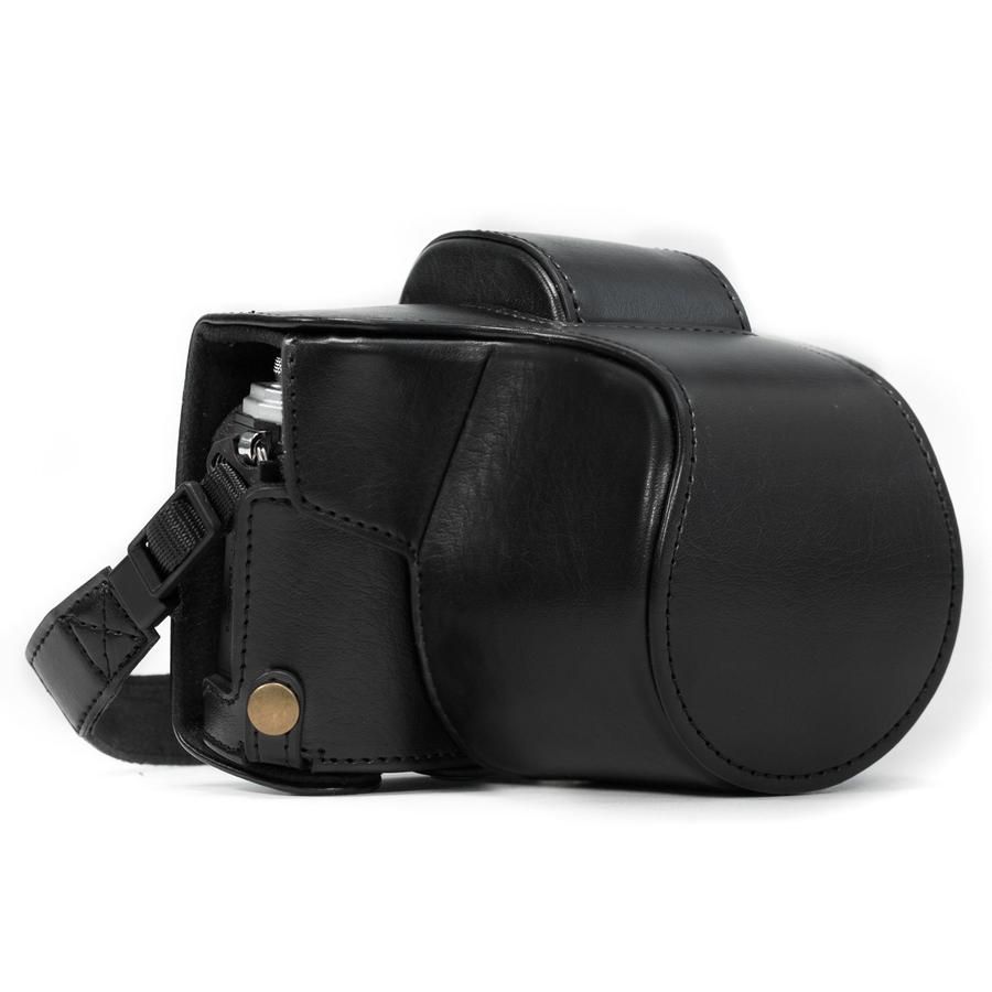 MegaGear MG993 Cameratas Zwart Kunstleer voor OM-D E-M10 Mark II, E-M10 (14-42mm)