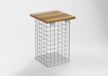 Tabouret galvanisé à chaud MW 5 x 5 cm, TEAK