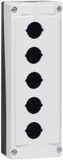 Baco LBX0500 224205 Lege behuizing 5 inbouwplaatsen Grijs, Zwart
