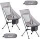 Skandika Campingstoel Compact SET - Campingstoelen - Grijs - Set van 2