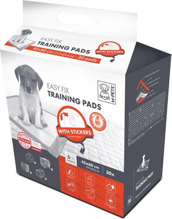 M-Pets Puppy Pads met Plakstrip M = 60 X 60 CM
