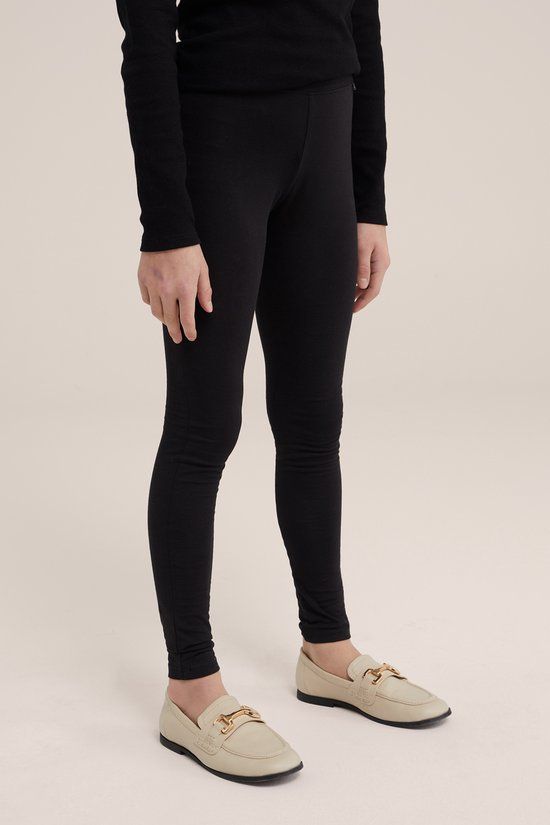 WE Fashion Meisjes legging zwart - Maat 146/152