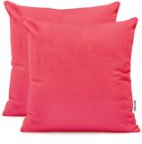 DecoKing Amber Sierkussenhoes Katoen Klassiek Rood 50x50 cm