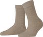 FALKE Softmerino Special Edition eenkleurig wol katoen sokken dames beige - maat 35-38