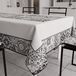 PETTI Artigiani Italiani - Tafelkleed, vuilafstotend, rechthoekig, geometrisch design Vietri zwart X12-zits (140 x 240 cm) 100% Made in Italy