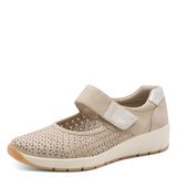 Softline dames instappers met H leest beige - Maat 40