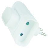 Tec Hit 250101 Triplite 3 prises de terre - 6 A - Blanc