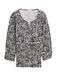 TOM TAILOR 1047729 T-shirt pour femmes, 38402 - Navy Abstract Dot Design, 3XL
