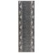 vidaXL Tapijtloper FLORNES Geweven Grijs Zigzag 100 x 350 cm PP 7 mm
