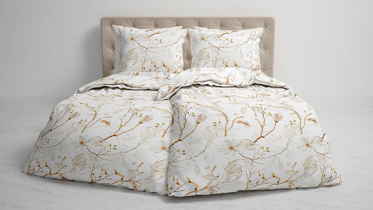 Heckett & Lane Dekbedovertrek Dortea 220x200 cm Beige