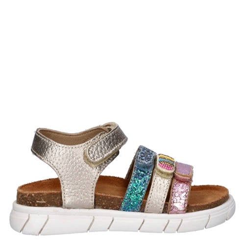 Nelson Kids sandalen goud/blauw/roze