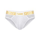 Merkloos / Sans marque LEADER Invictus Mesh Brief White-Gold - MAAT XL