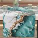 PETTI Artigiani Italiani - Tafelloper, modern, elegant, marmereffect, lichtblauw, 100% Made in Italy