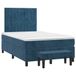 Maison Exclusive - Sommier à lattes de lit et matelas bleu foncé 120x190cm velours