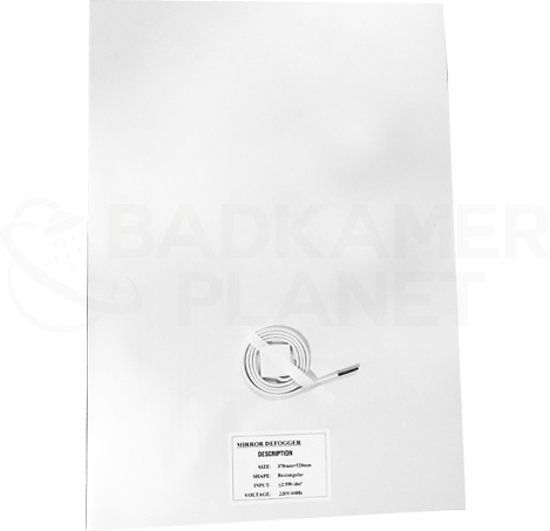 Badkamerplanet Spiegel Verwarming 52 - Chroom - 20mm